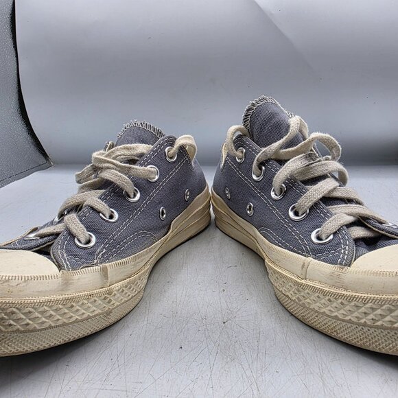 Converse Comme Des Garcons CDG PLAY x Chuck 70 Womens Sz 5 Low Steel Grey Shoes - Picture 3 of 13